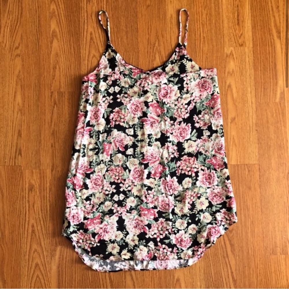 Comfy Floral Pink Tank Dress